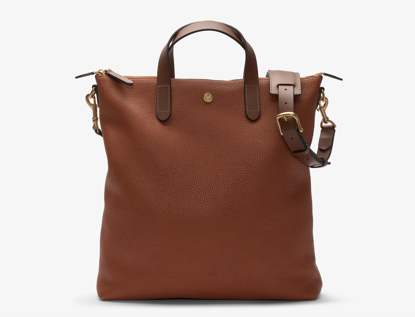 Shopper, Leather - Tabac/Cuoio